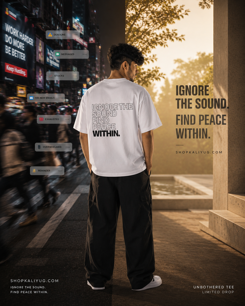 Unbothered Tee |  Ignore the sound. Find peace within.